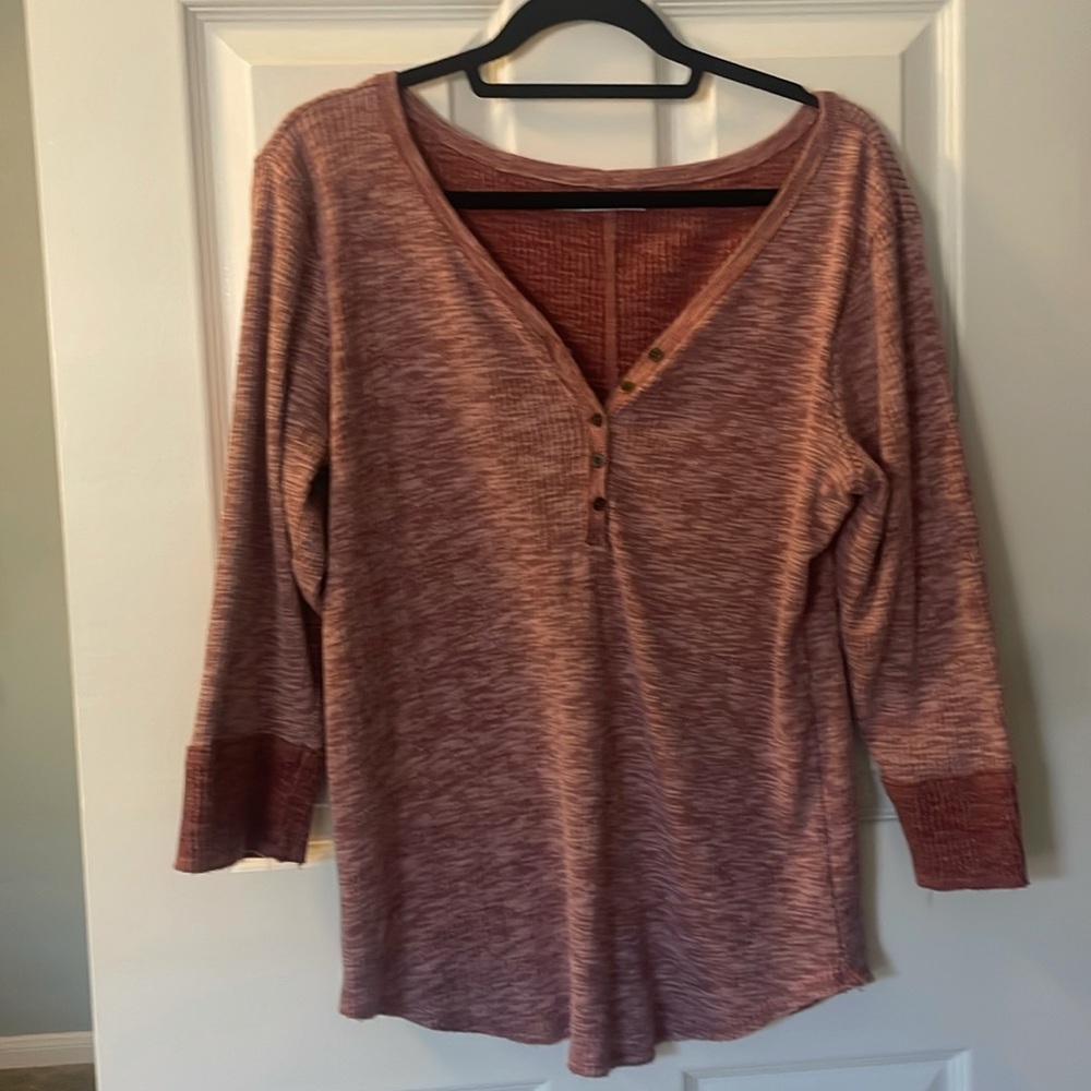 Women’s Maurice’s 3/4 sleeve waffle shirt XL